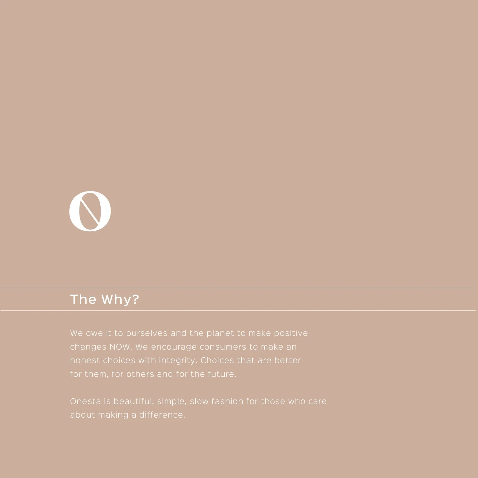Placeholder image with no visual content, just a grey background and a white, incomplete circle at the center. Text discusses choosing sustainable, slow fashion options through design agency Bristol.