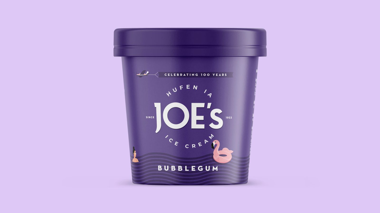 Joe's Ice Cream - Bubblegum-Packaging Concept-