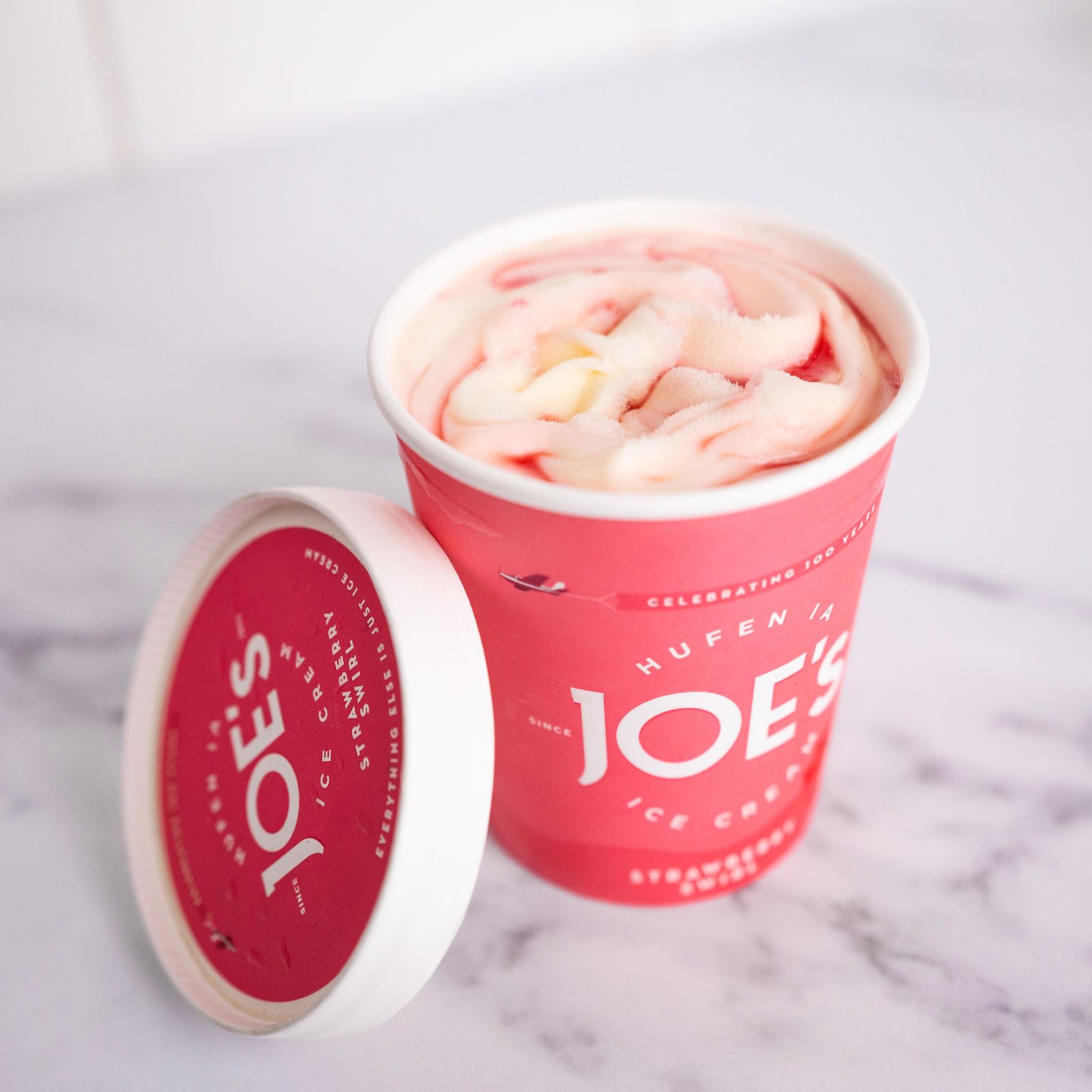 Joe's Ice Cream - Packaging Design - Single - Strawberry